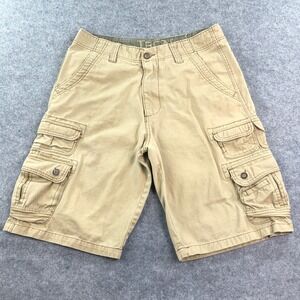 Iron Mens 32 Beige Cargo Outdoor Shorts